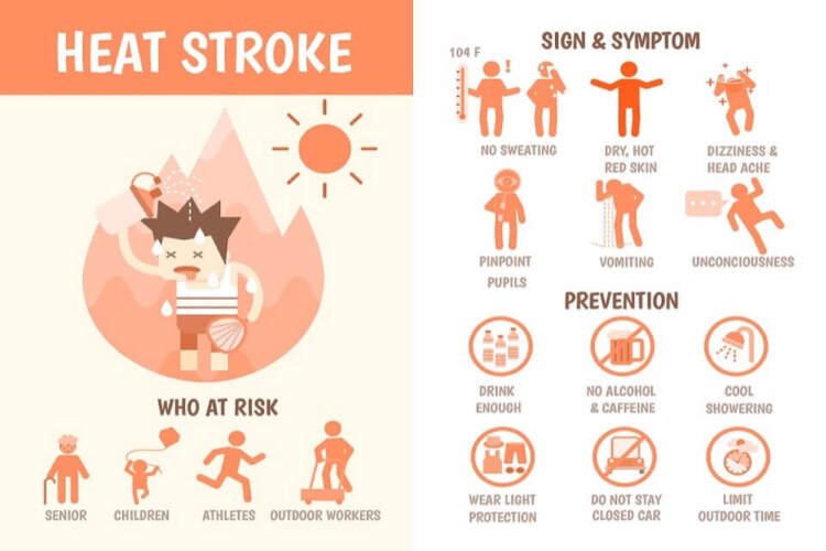 Signs and Symptoms of Heat Stroke