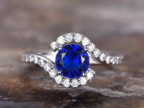 Sirler Ring 925 Blue with Dia