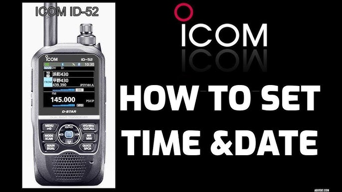 Why is Icom ID-52 One Hour Behind